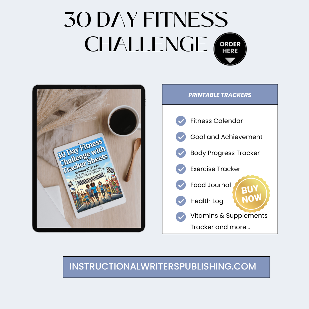 30 Day Fitness Challenge with Tracker Sheets