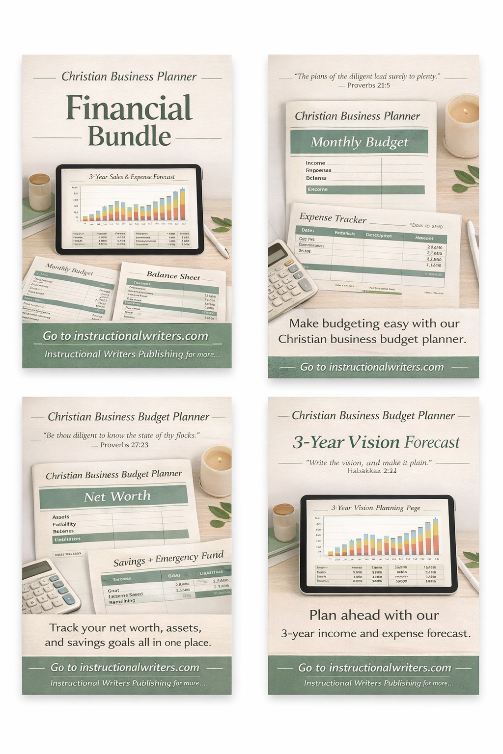 The Christian Business Planner Excel Workbook: Financial Bundle
