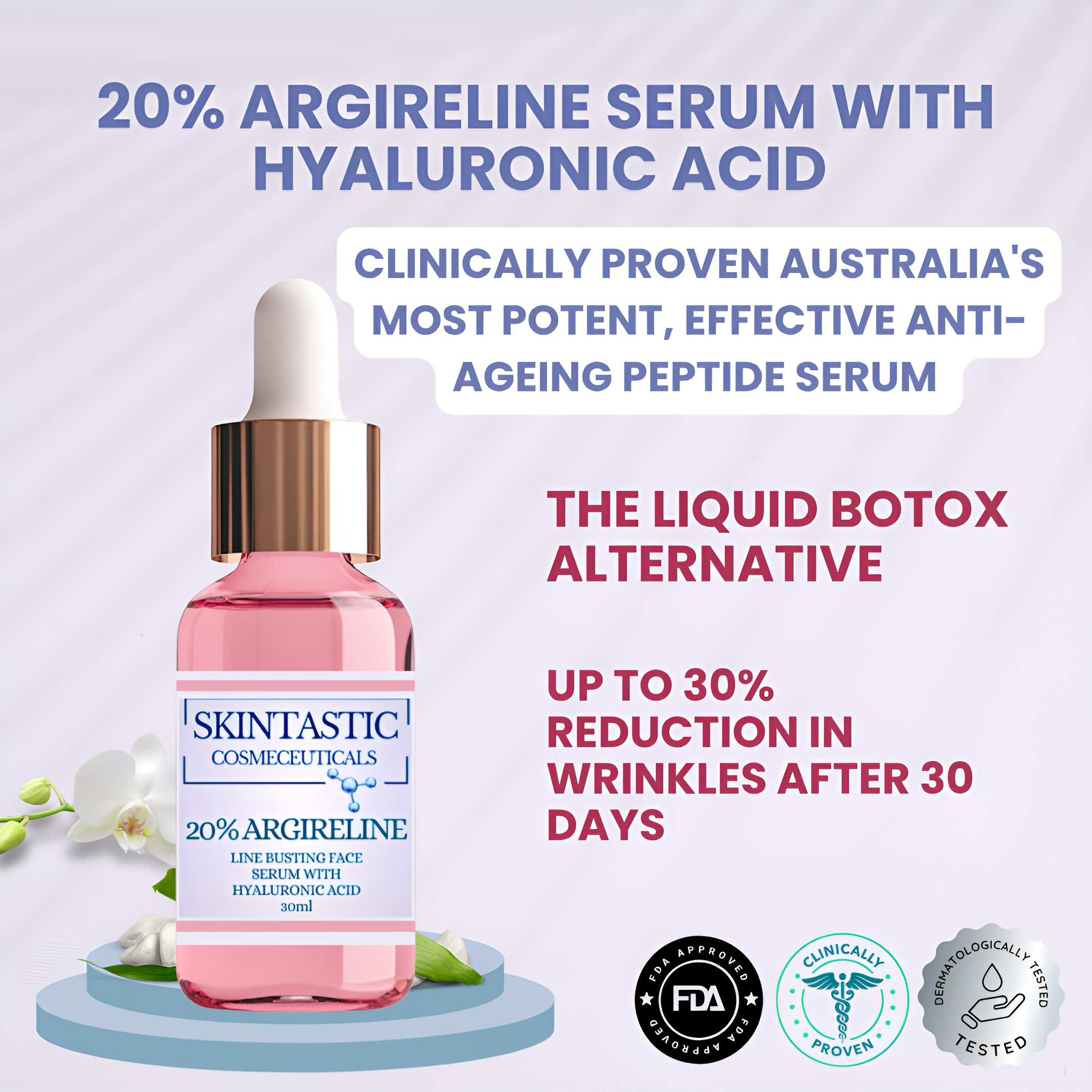 20% Argireline Serum with Hyaluronic Acid