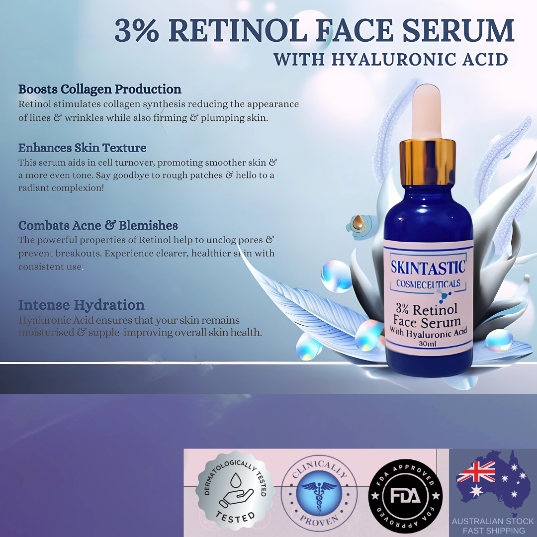3% Retinol Serum With Hyaluronic Acid