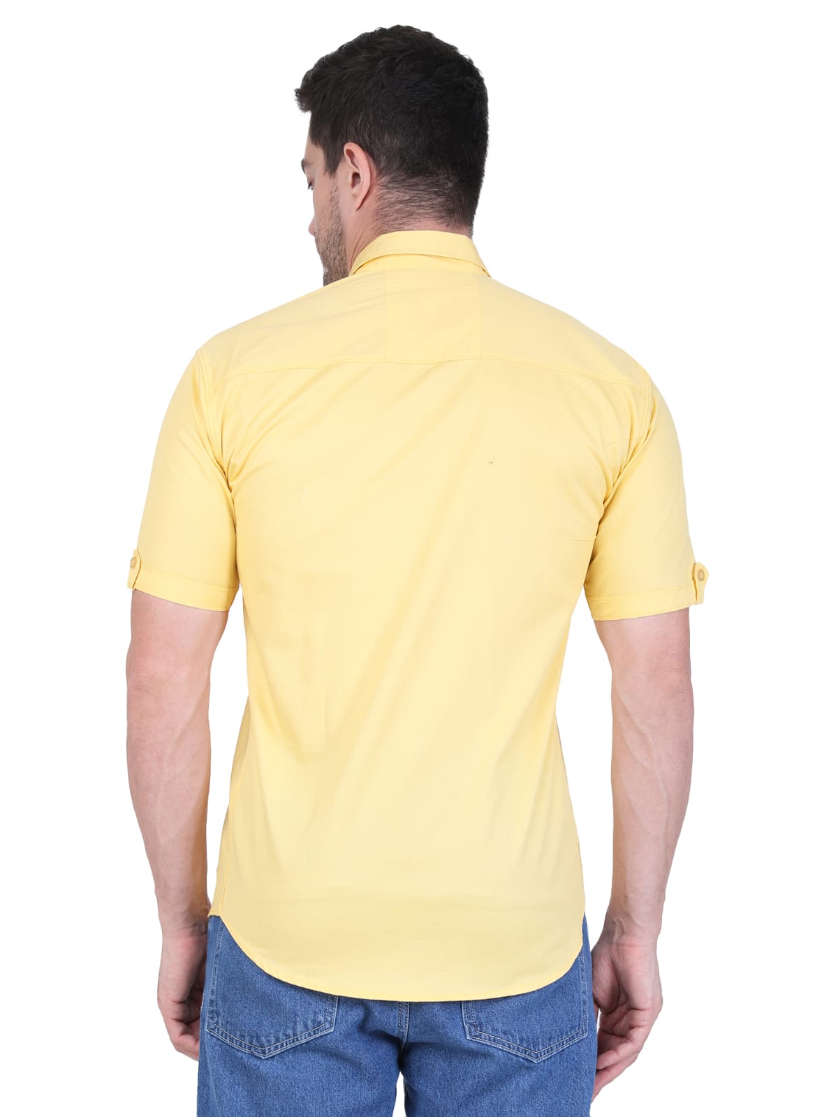 Men's Casual Yellow Shirt