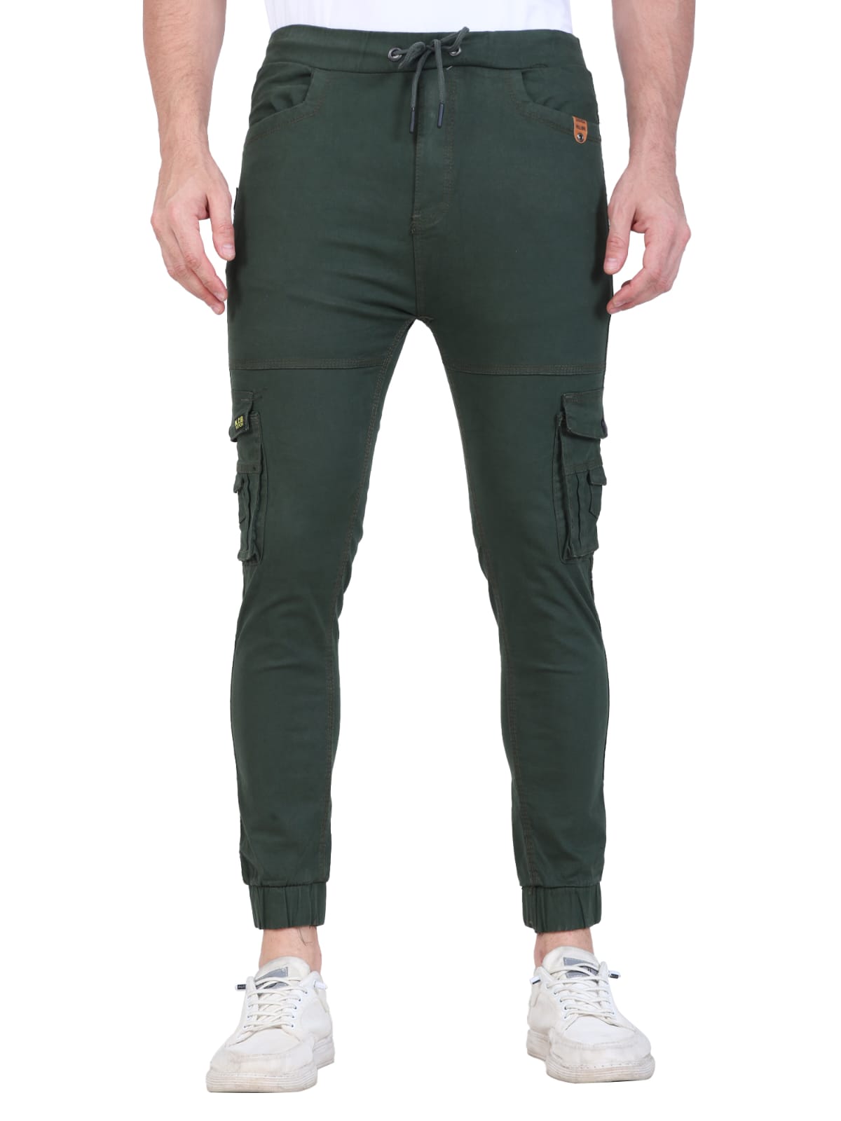 Men's Olive Cargo Joggers