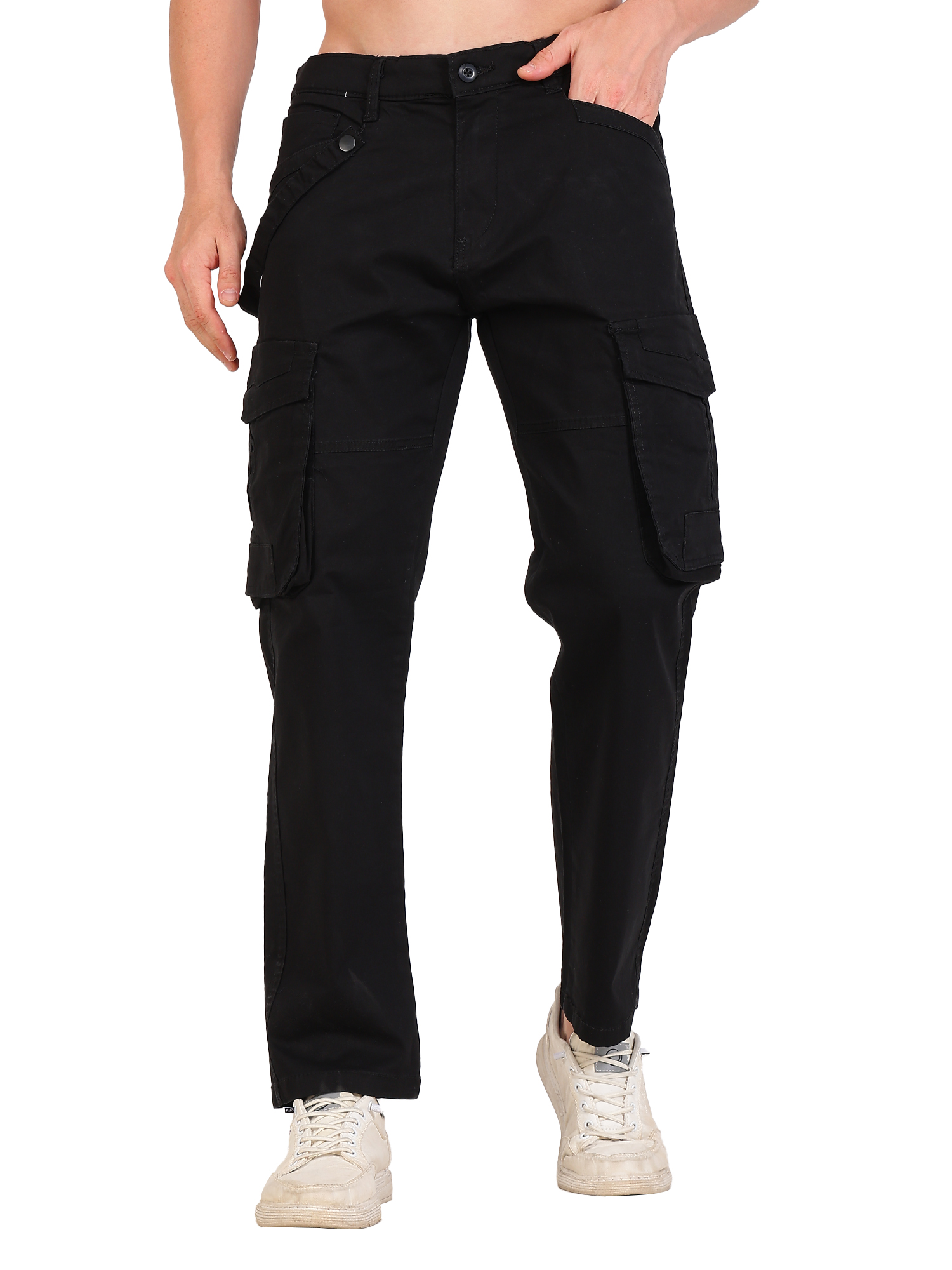 Men's Black Cargo Pants