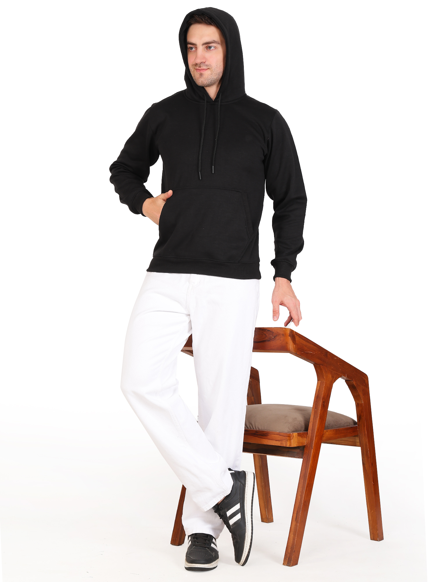 Black Hooded Sweatshirt