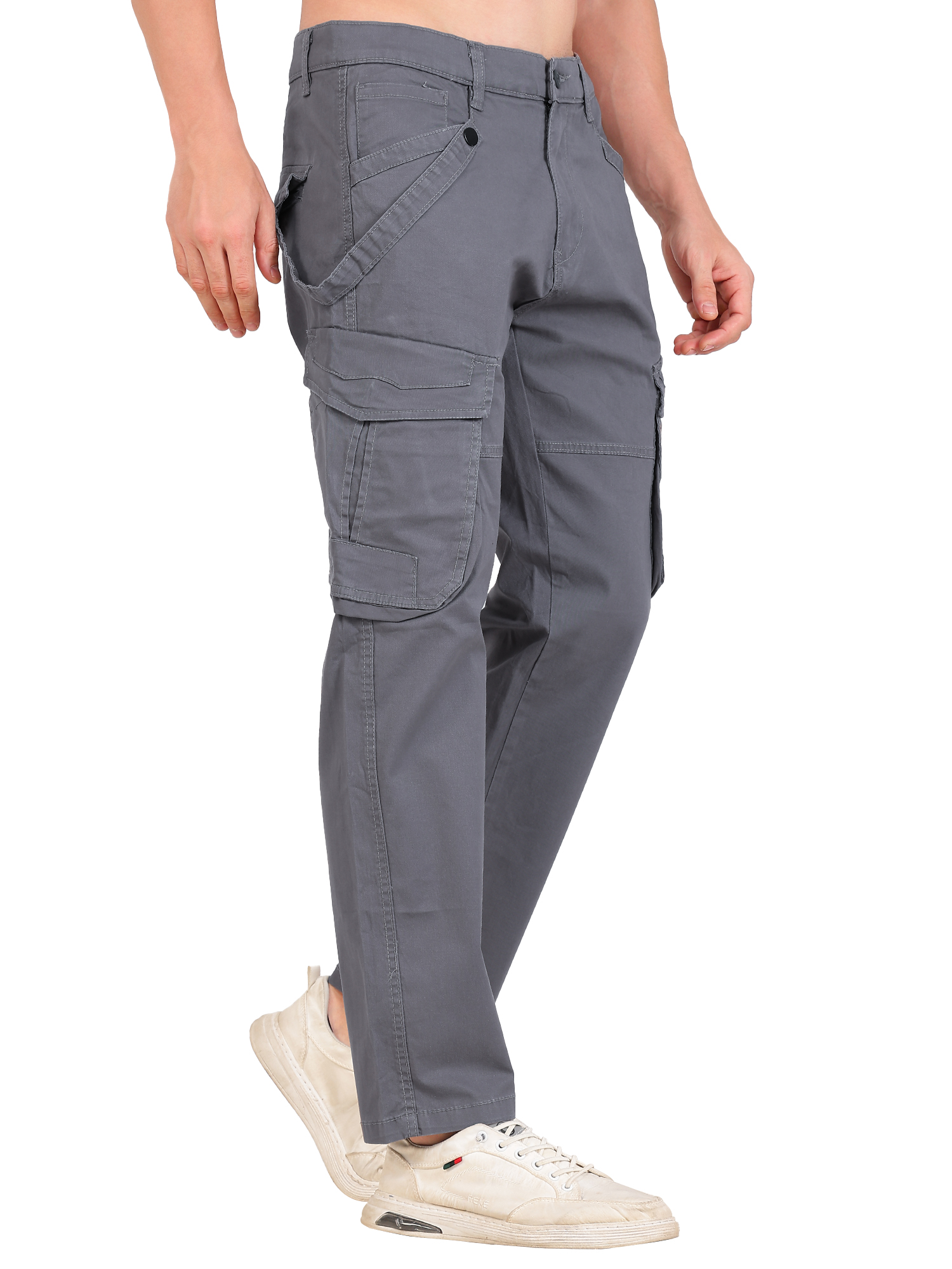 Men's Grey Cargo Pants