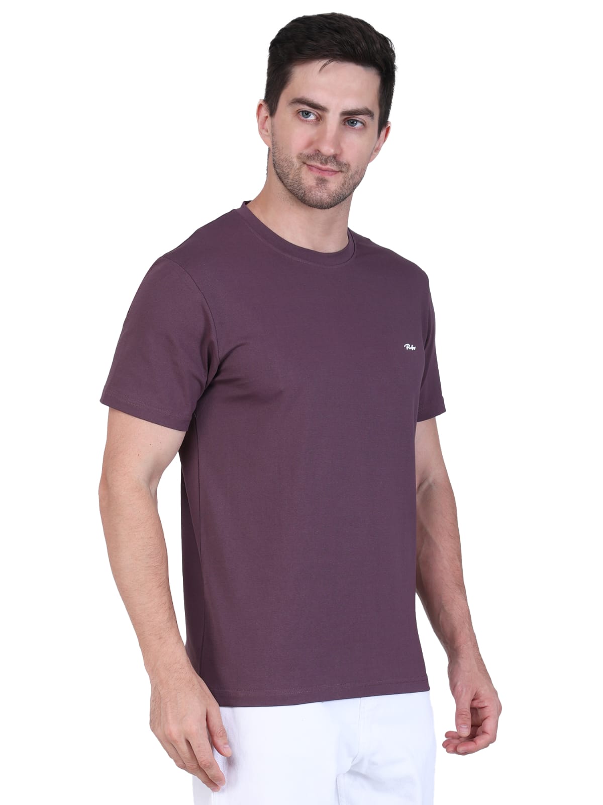 Men's Plain Maroon T-Shirt