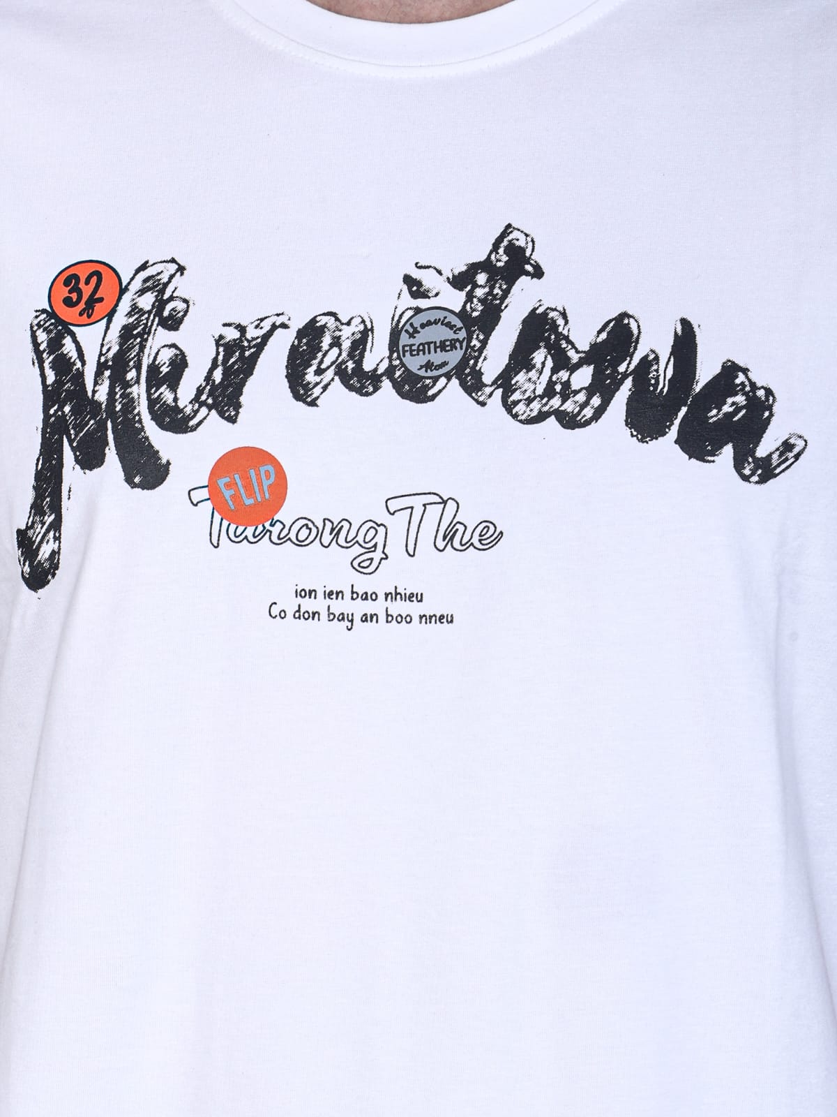 Printed White T-Shirt