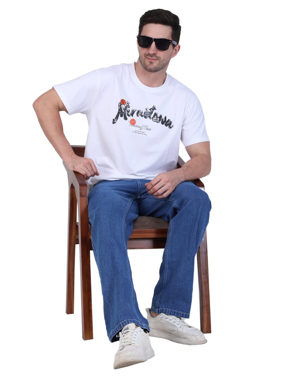 Printed White T-Shirt