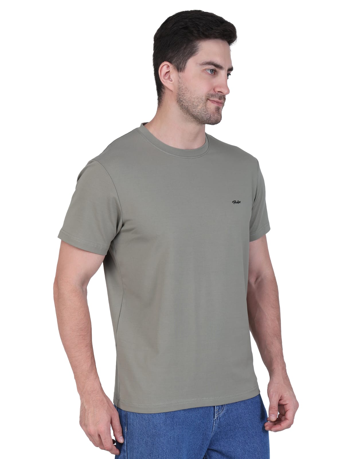 Olive Green Casual T-Shirt