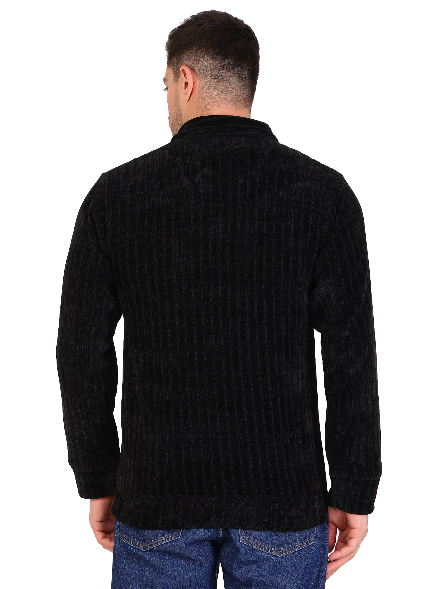 Men's Black Knit Pullover