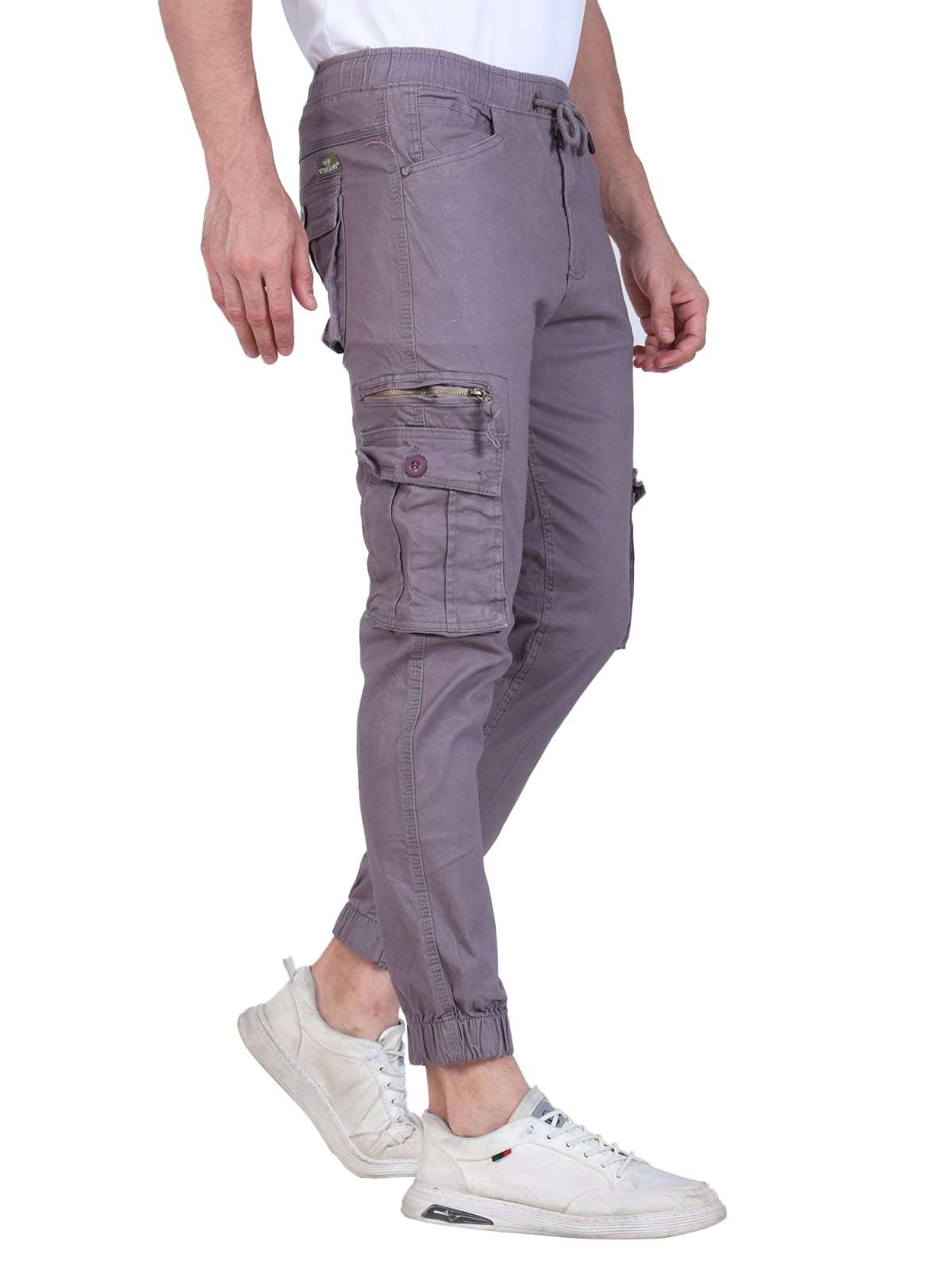 Men's Grey Cargo Joggers