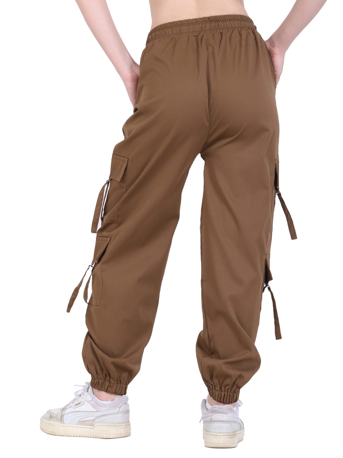 Brown Cargo Joggers
