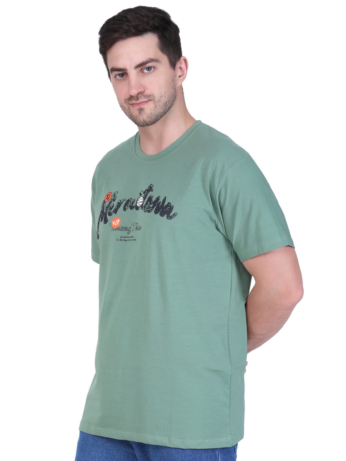Green Casual Printed T-Shirt