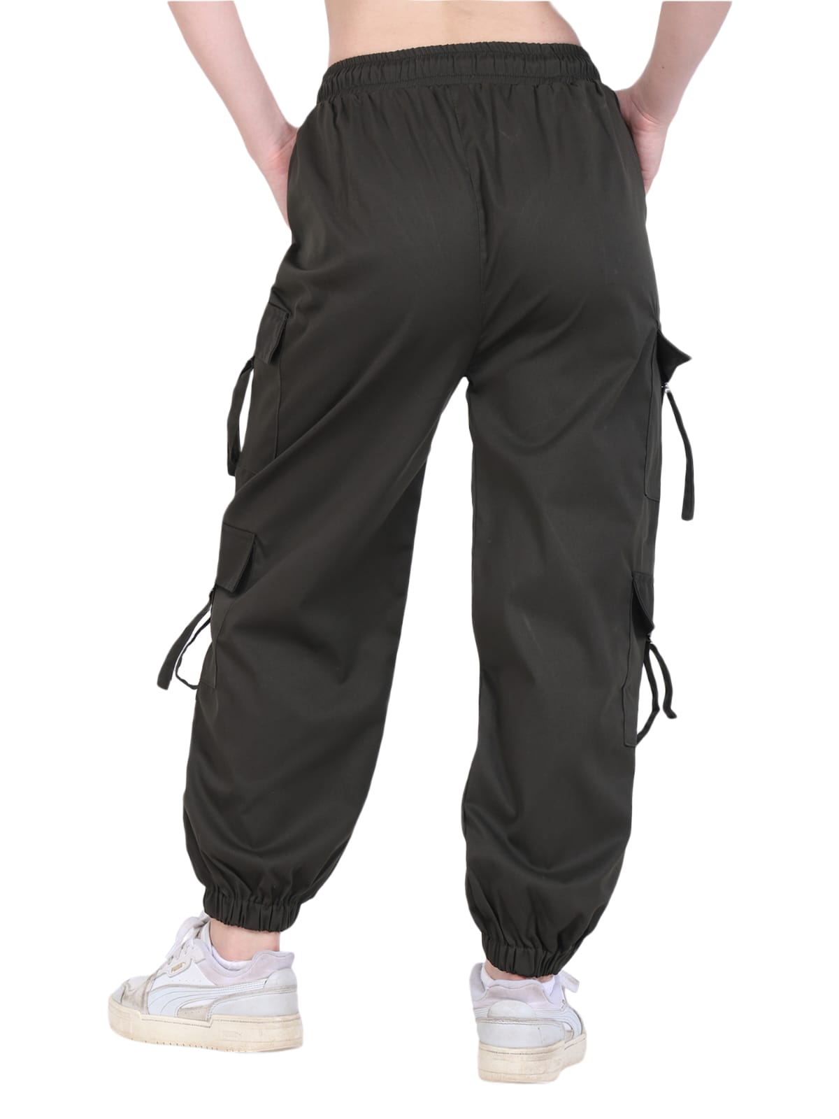 Black cargo jogger pants