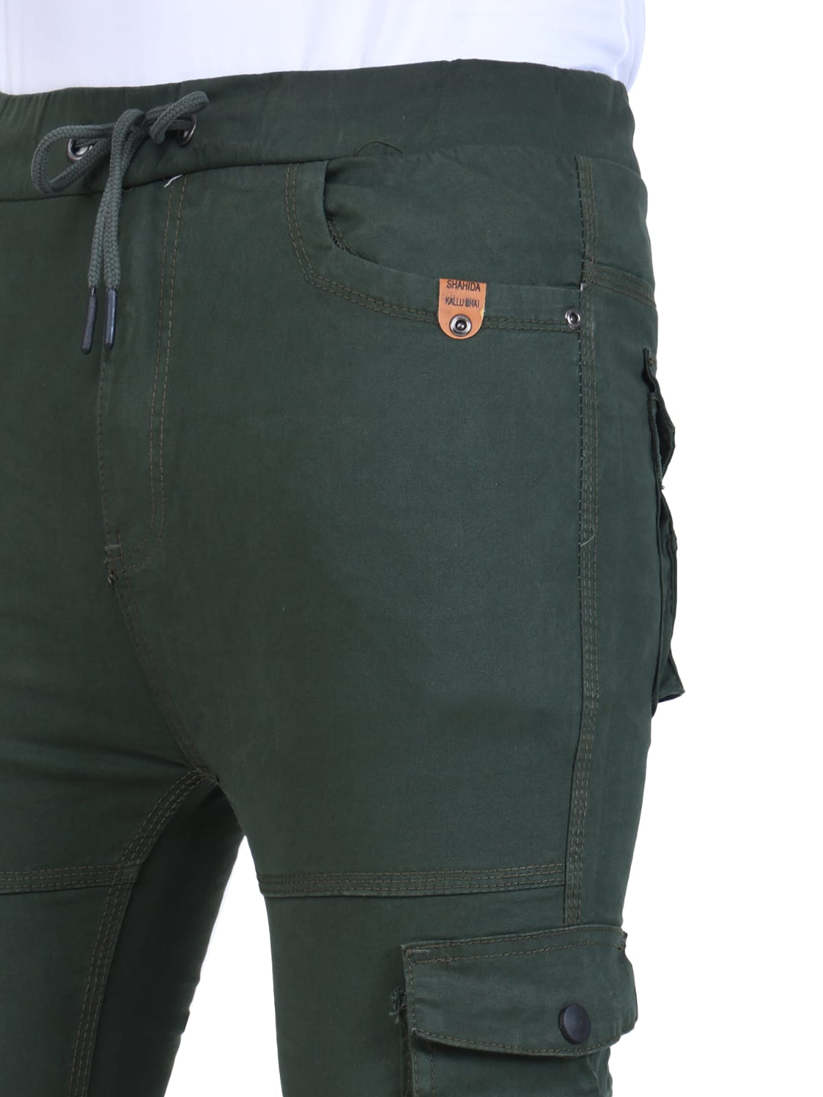 Men's Olive Cargo Joggers