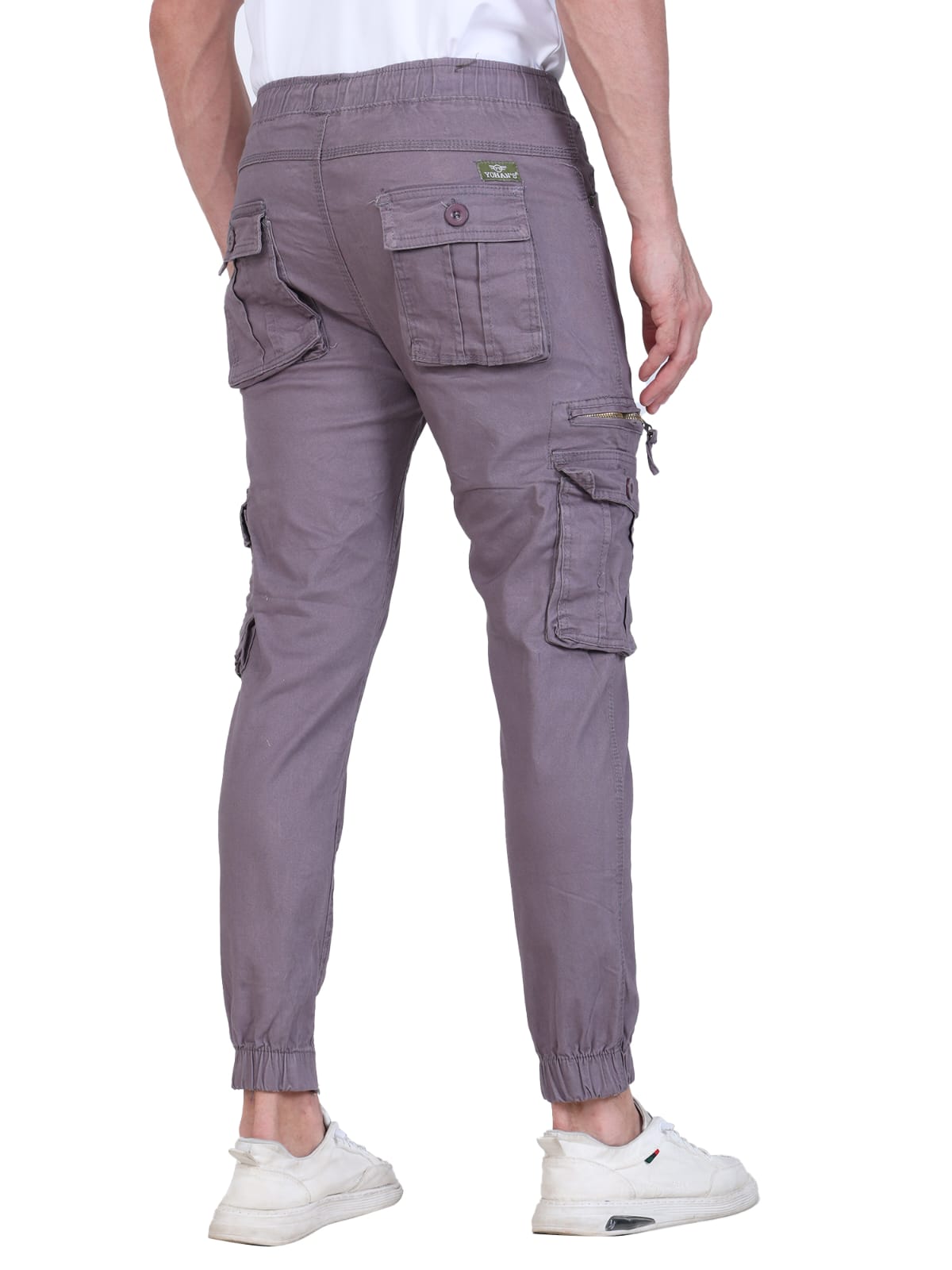 Men's Grey Cargo Joggers