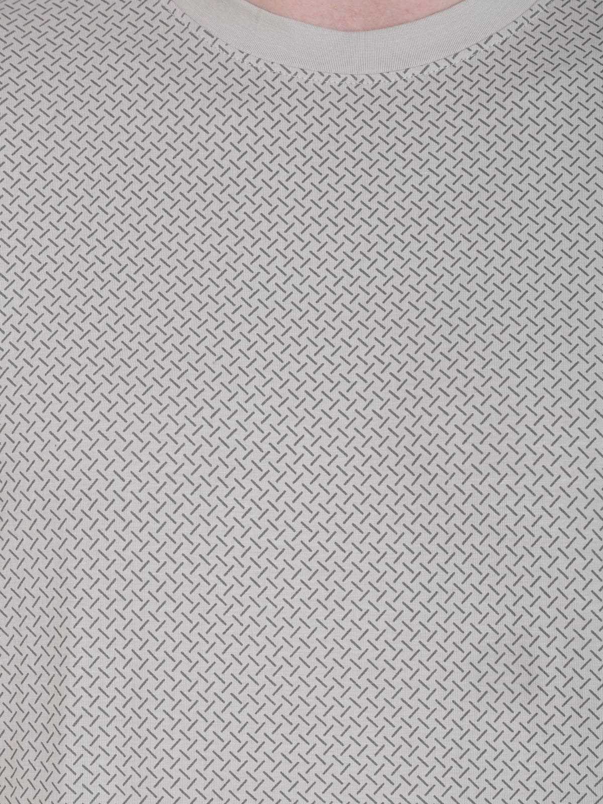 Men's Grey Checkered T-Shirt