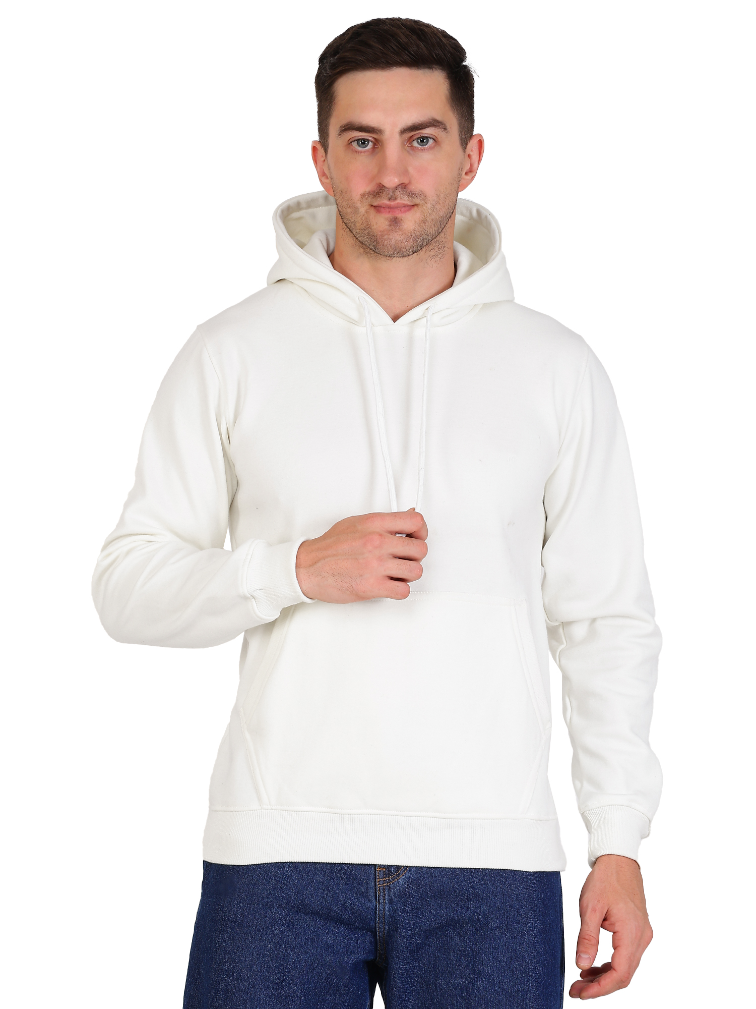 White Hoodie Sweatshirt