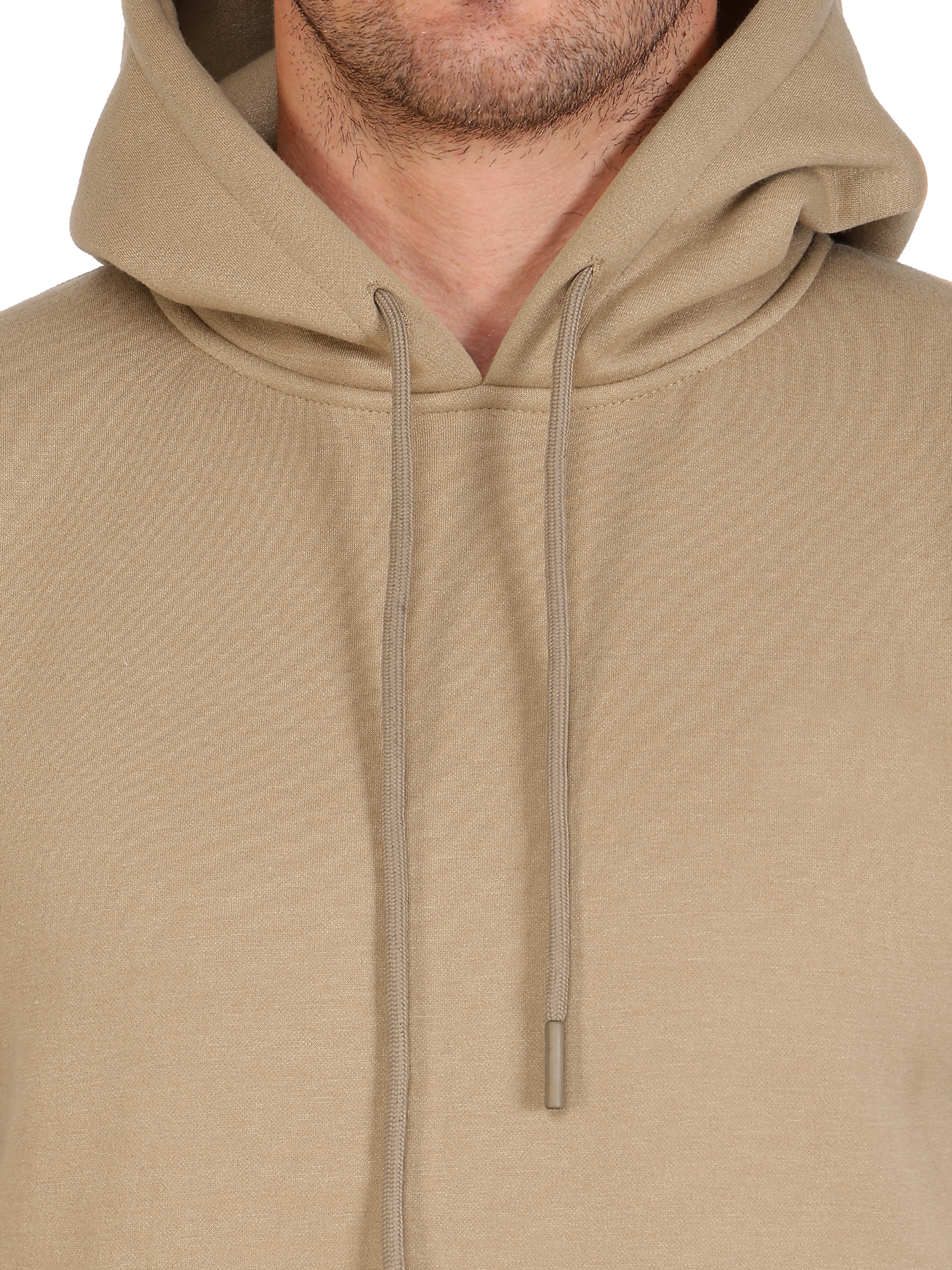 Beige Pullover Hoodie