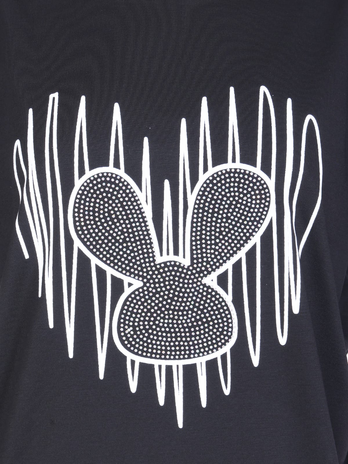 Graphic Black Casual T-shirt