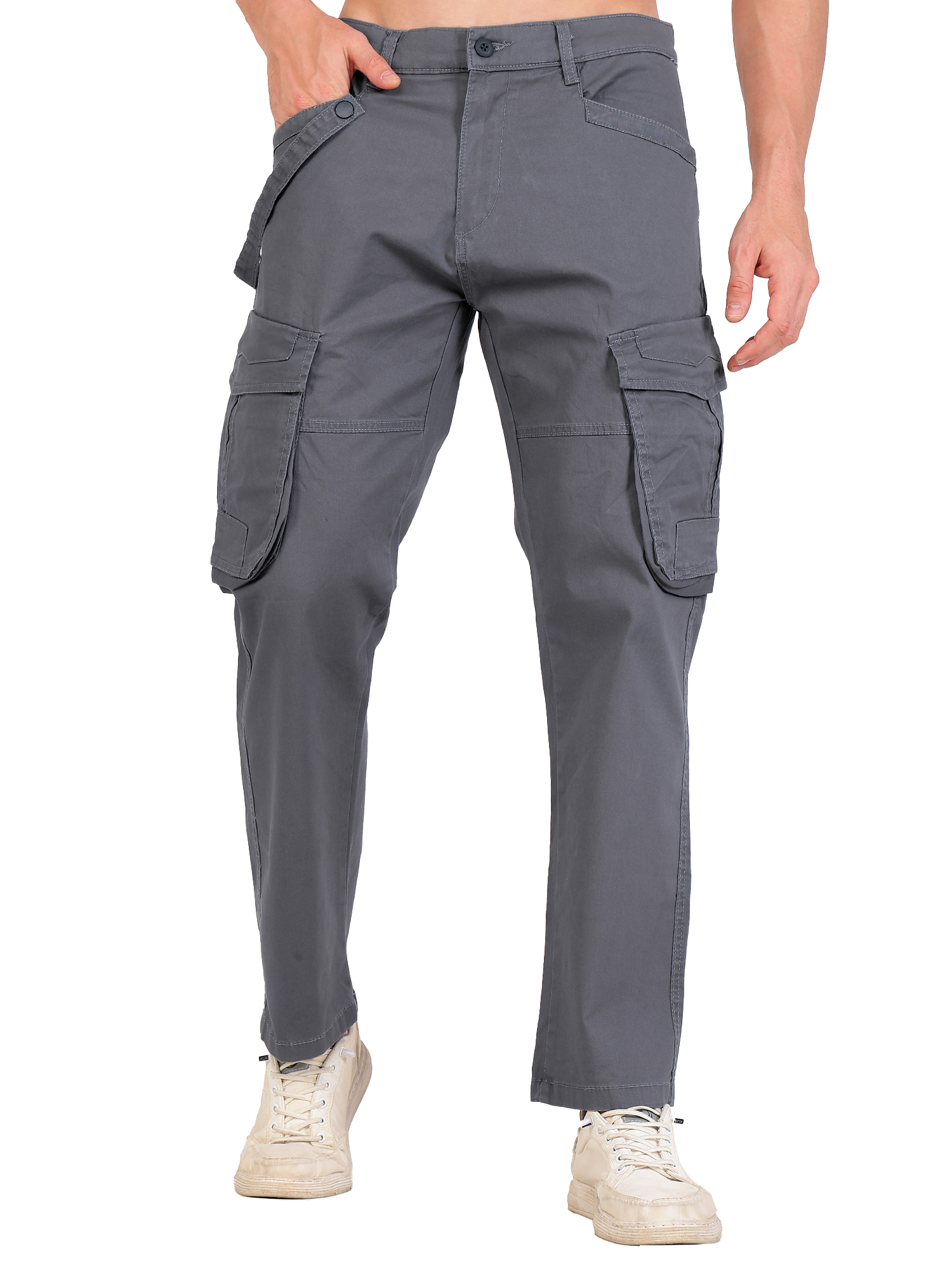 Men's Grey Cargo Pants