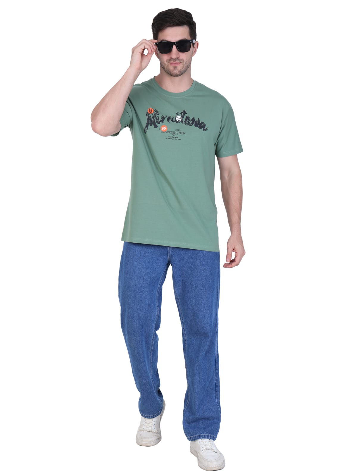 Green Casual Printed T-Shirt