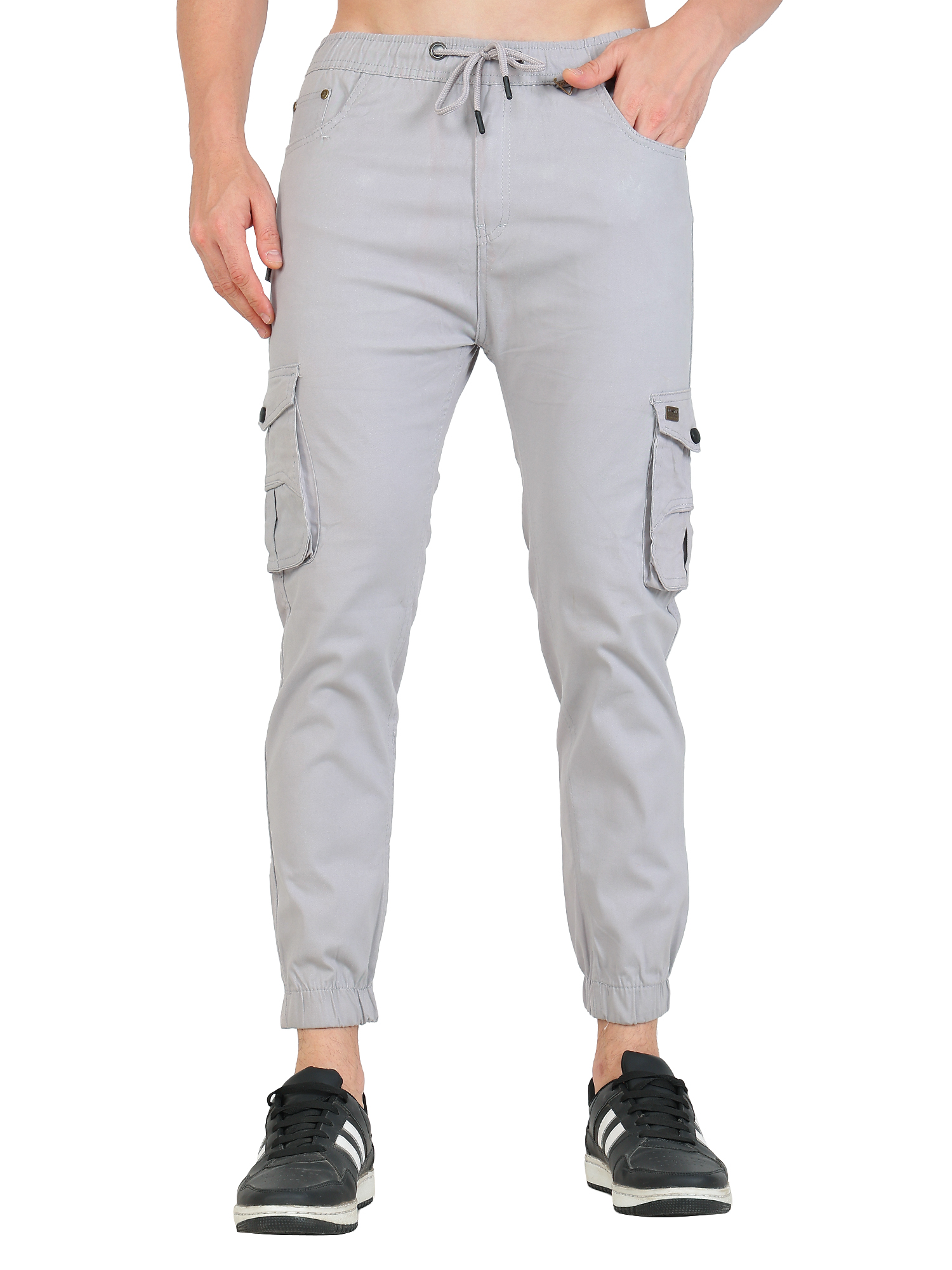 Men's Grey Cargo Joggers