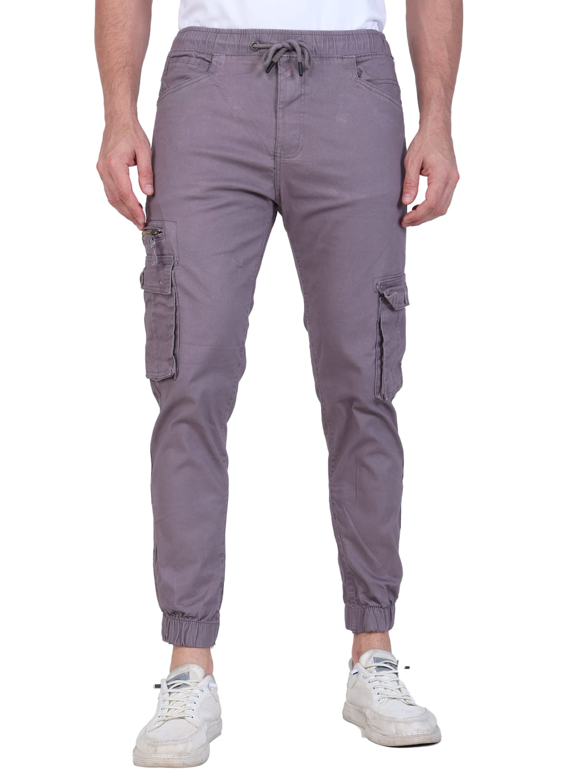 Men's Grey Cargo Joggers