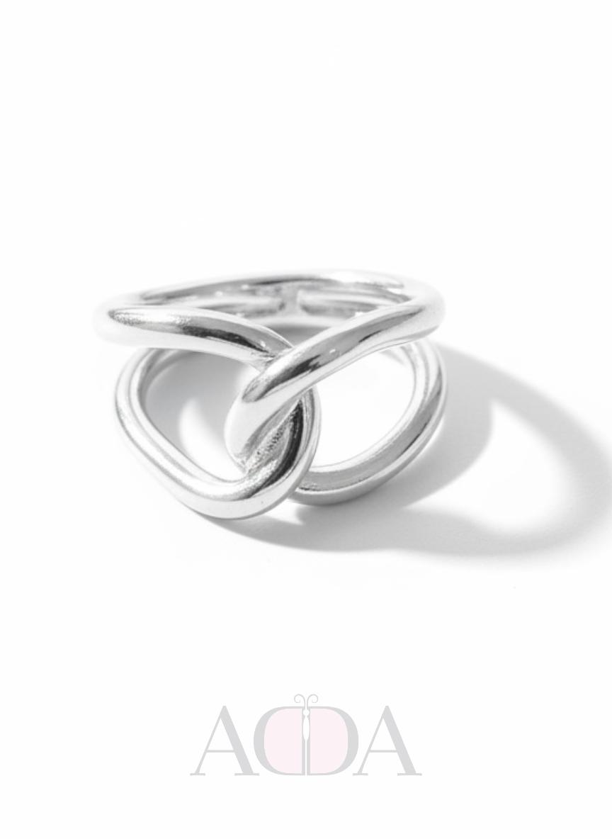 Anillo Plata Minimalista lazo