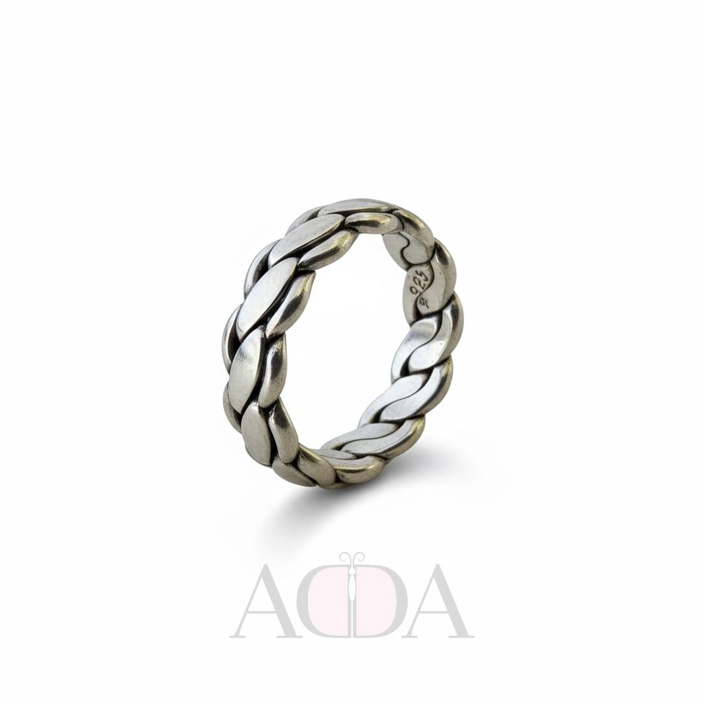 Anillo Tejido Plata