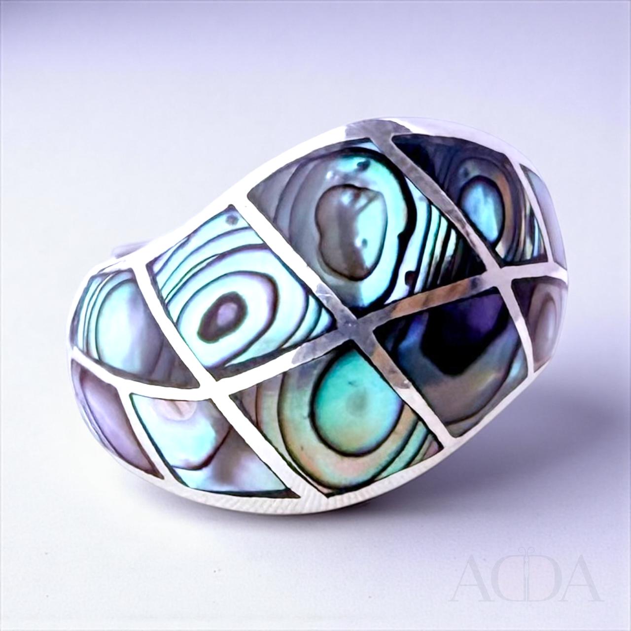 Pulsera de plata y abalon