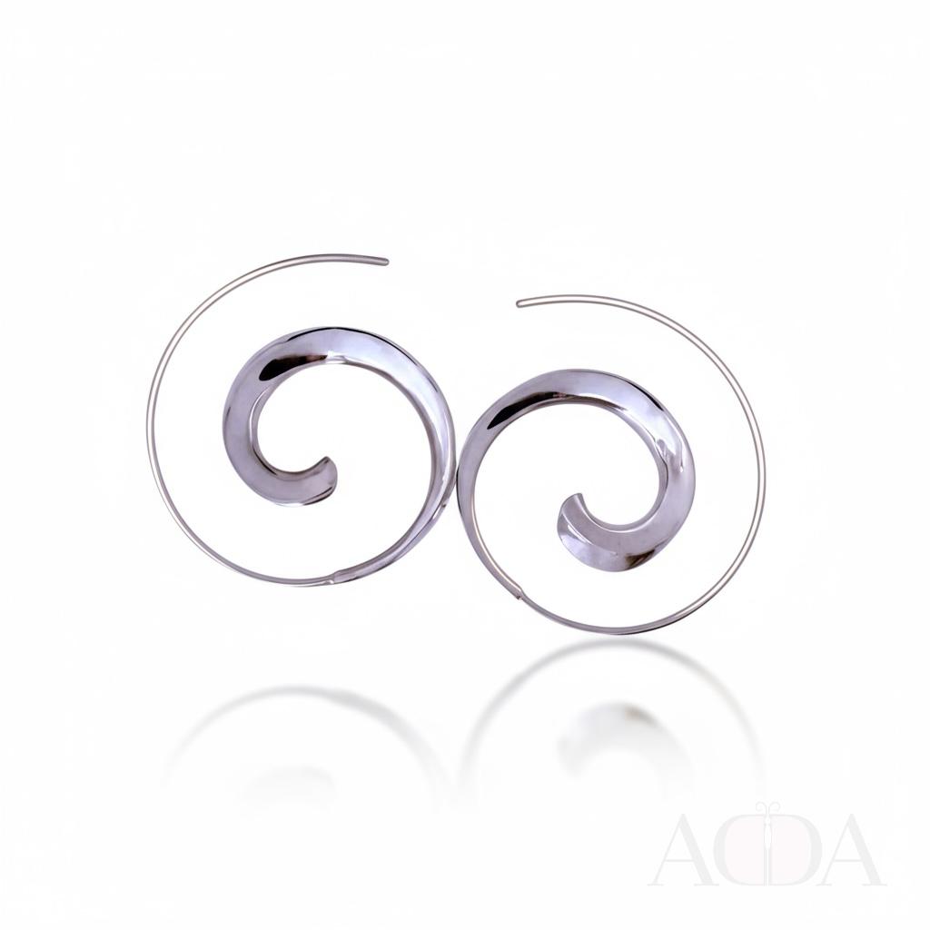 Aros espiral de plata