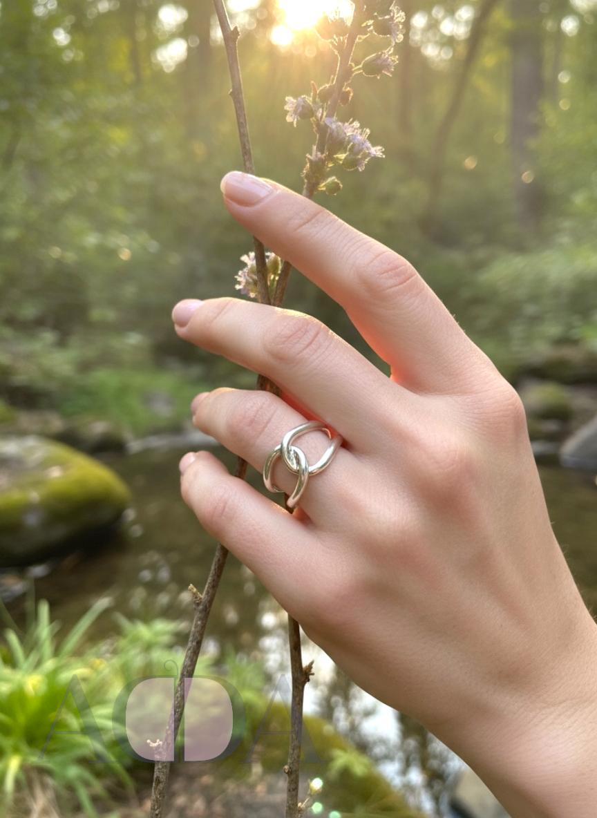 Anillo Plata Minimalista lazo