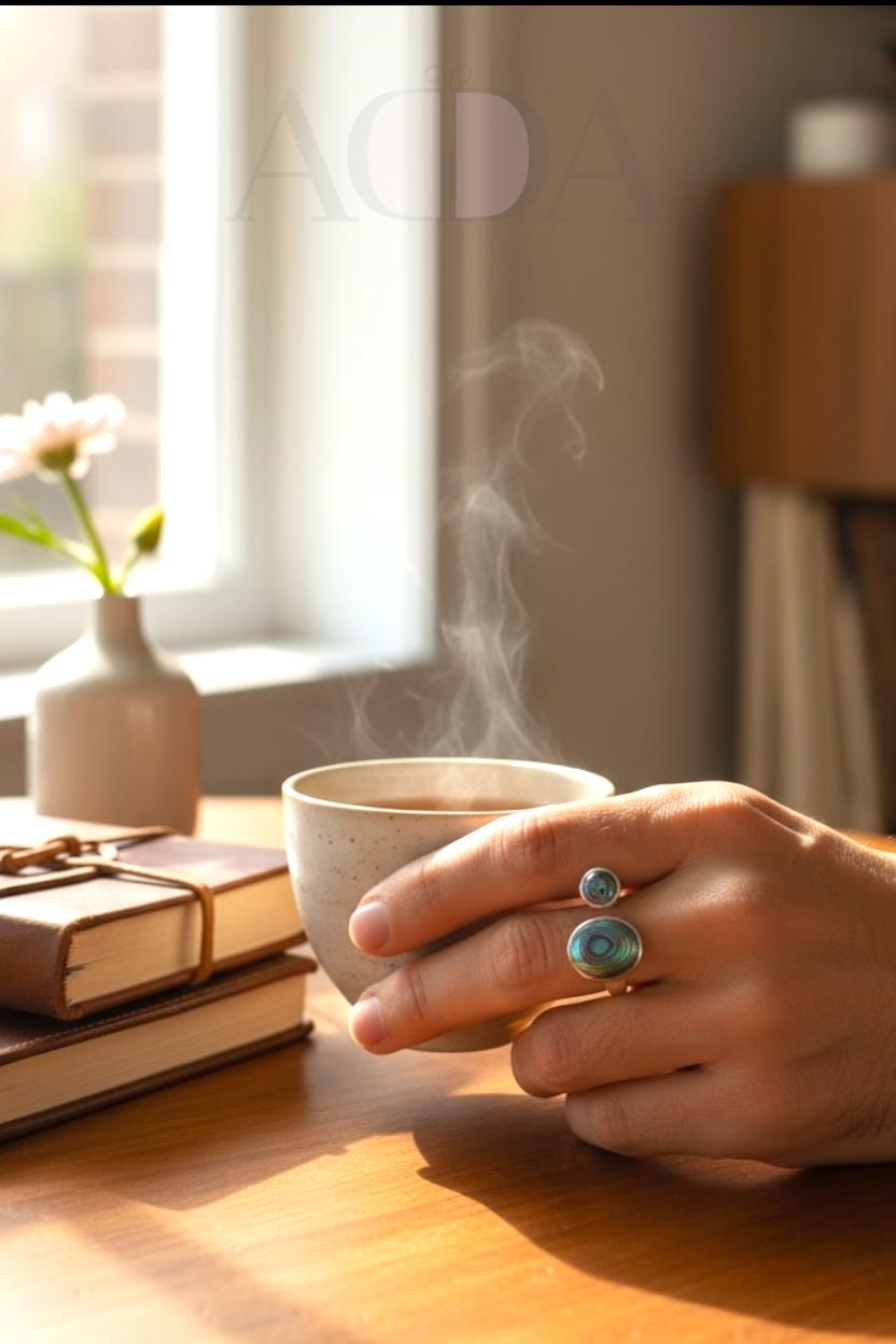 Anillo doble en abalon