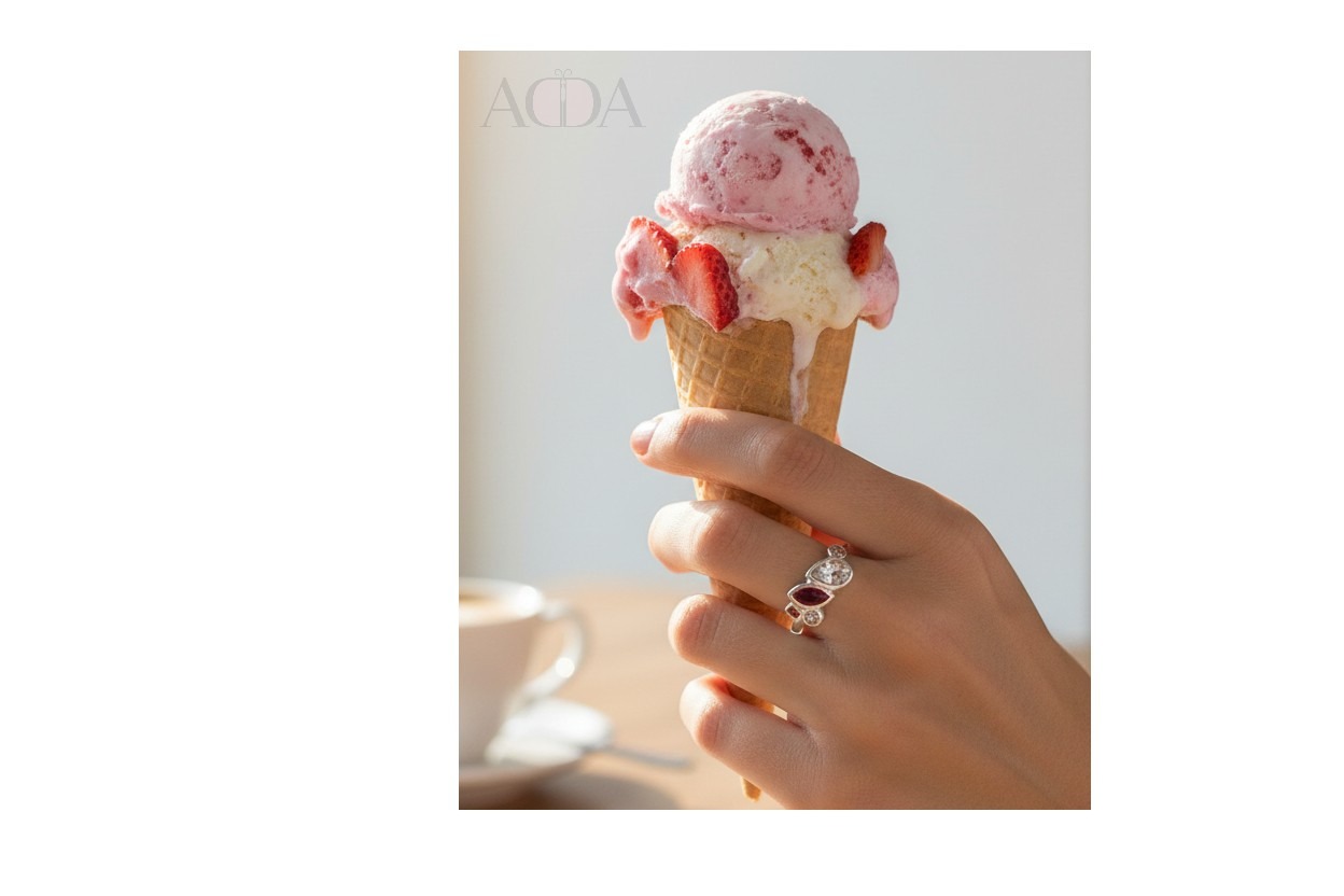 Anillo de plata con circonitas 