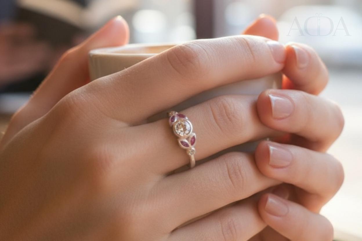 Anillo con circonitas