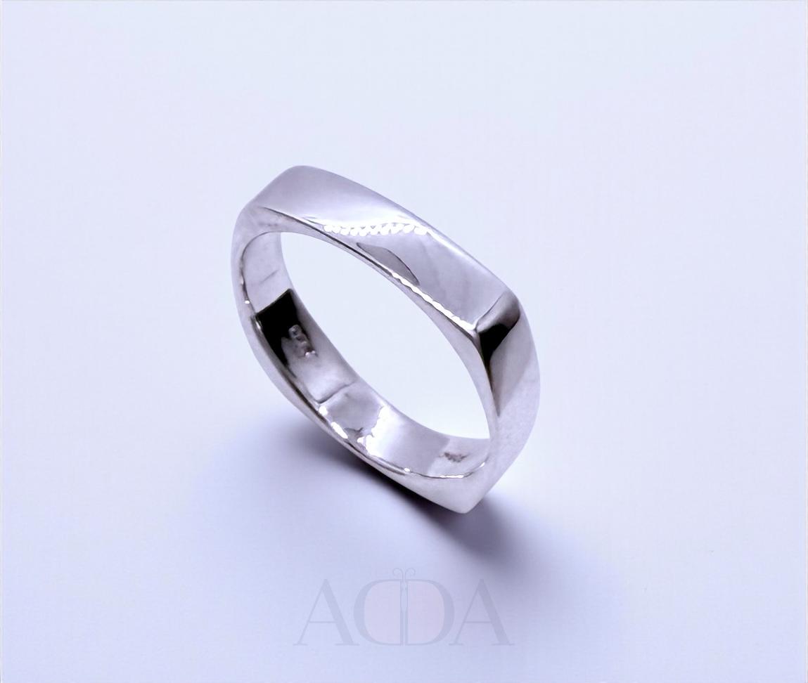 Anillo Plata Cuadrado
