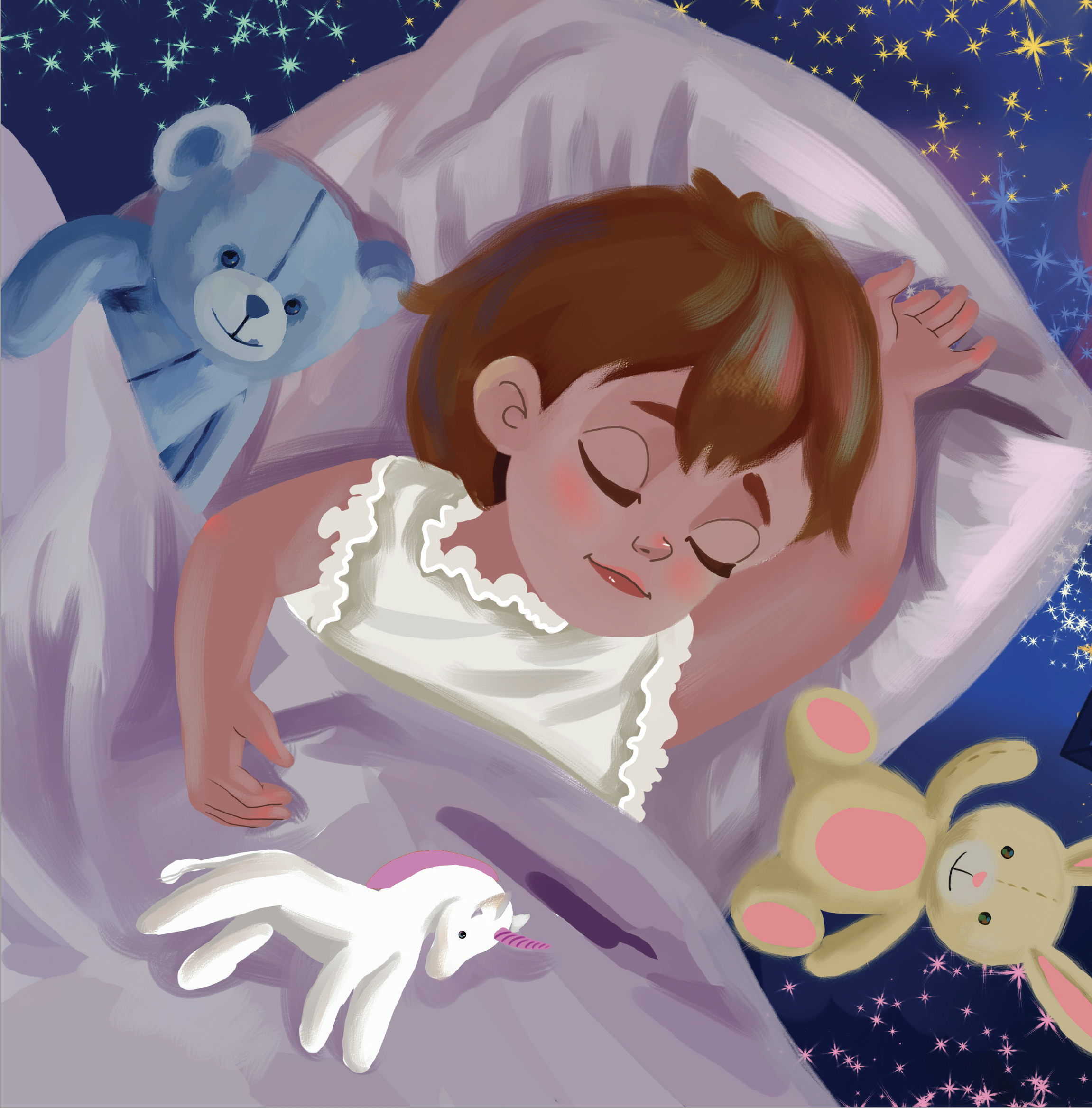 Good Morning, hello. Good Night, sweet dreams