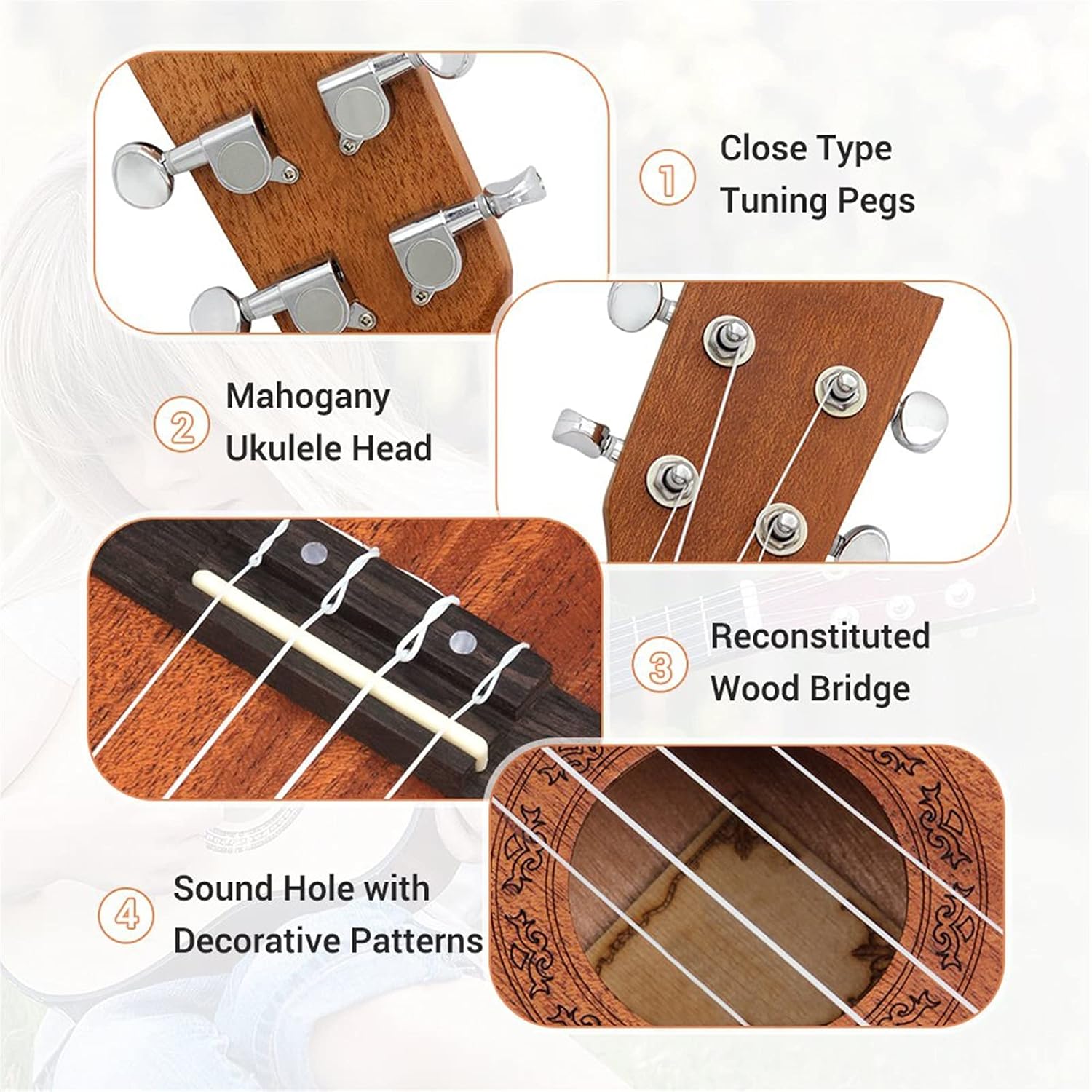 Squaver Concert Ukulele