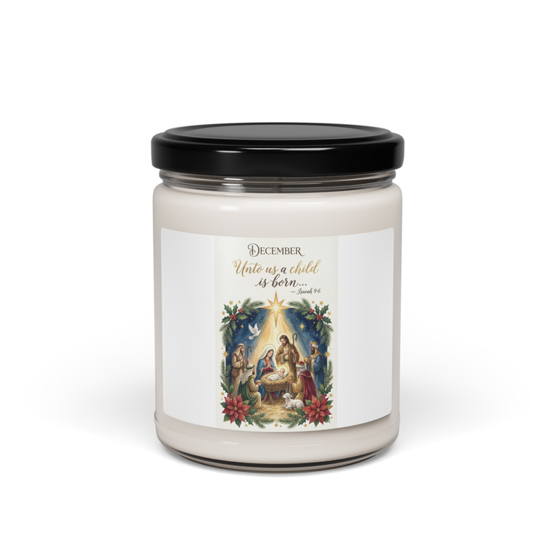 Scented soy candle