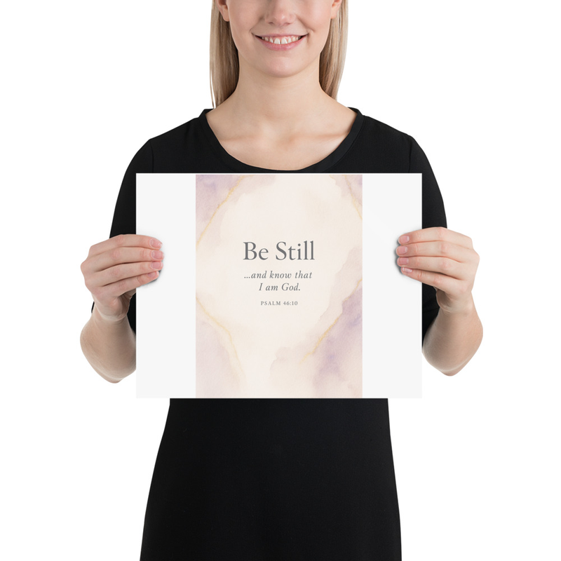 Be Still Inspirational Wall Art