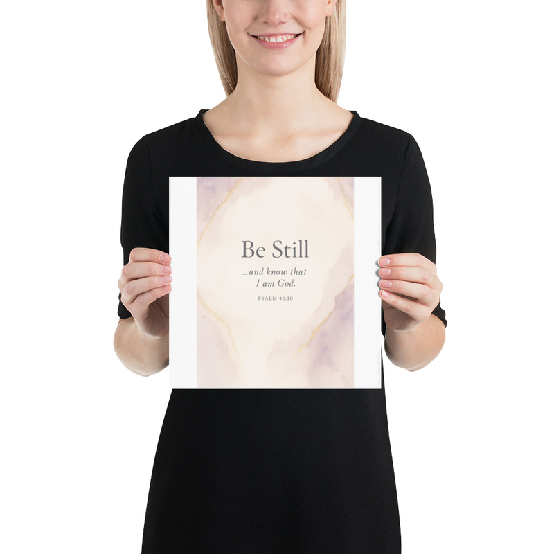 Be Still Inspirational Wall Art