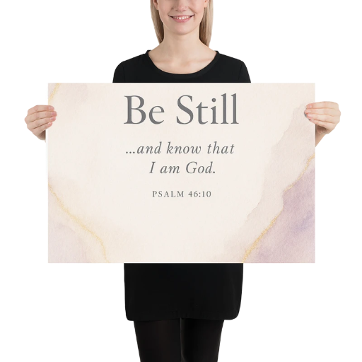 Be Still Inspirational Wall Art