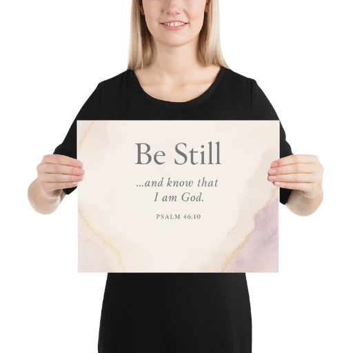 Be Still Inspirational Wall Art