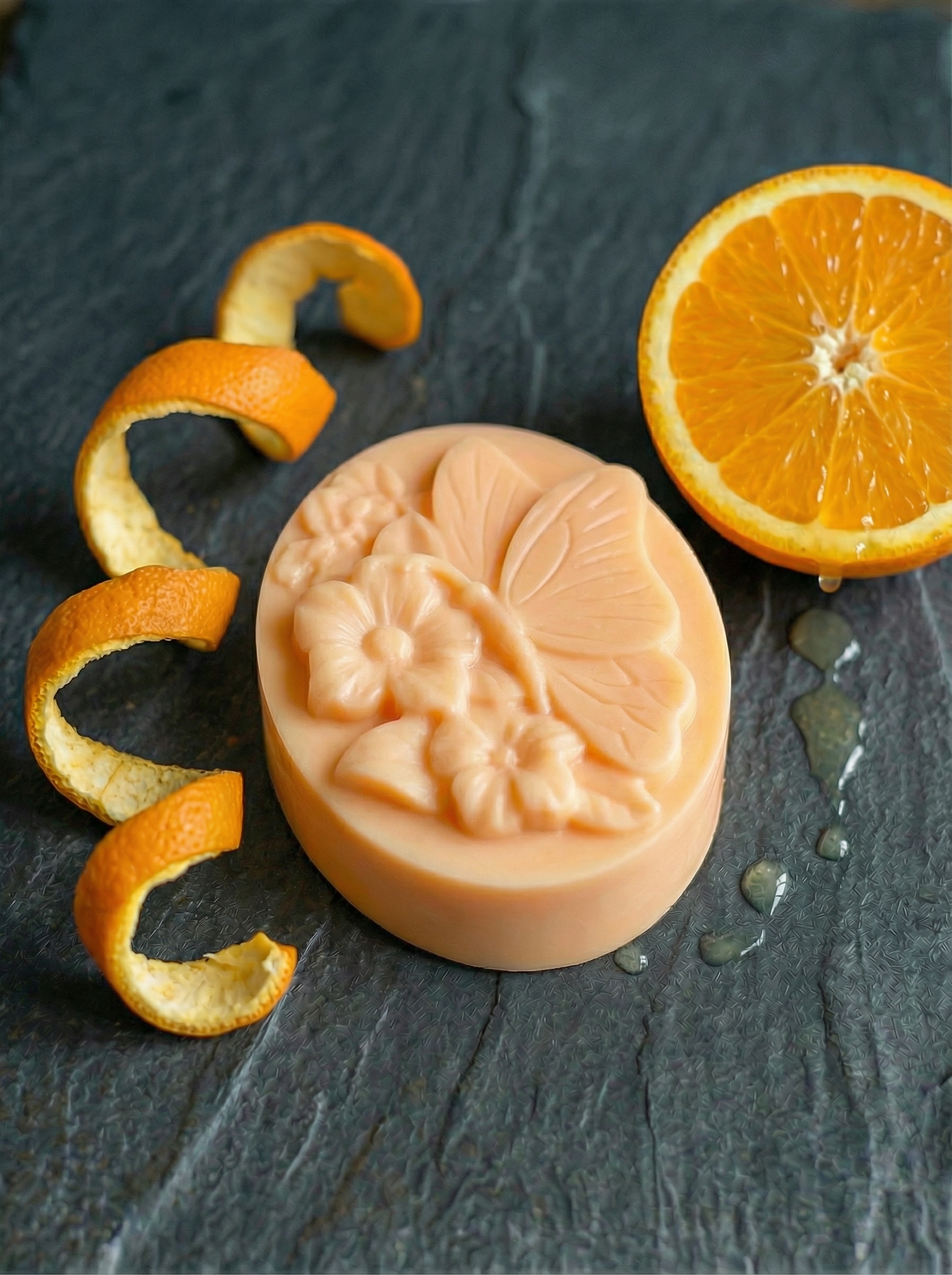 Jabón artesanal de naranja