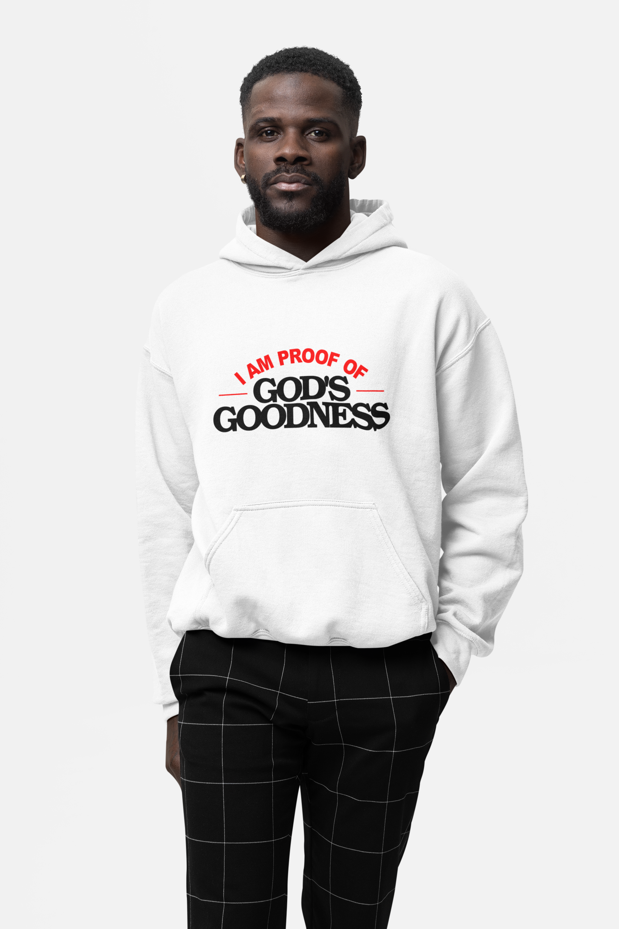 Brushed Fleece Dropped Shoulders Hooded Sweatshirt