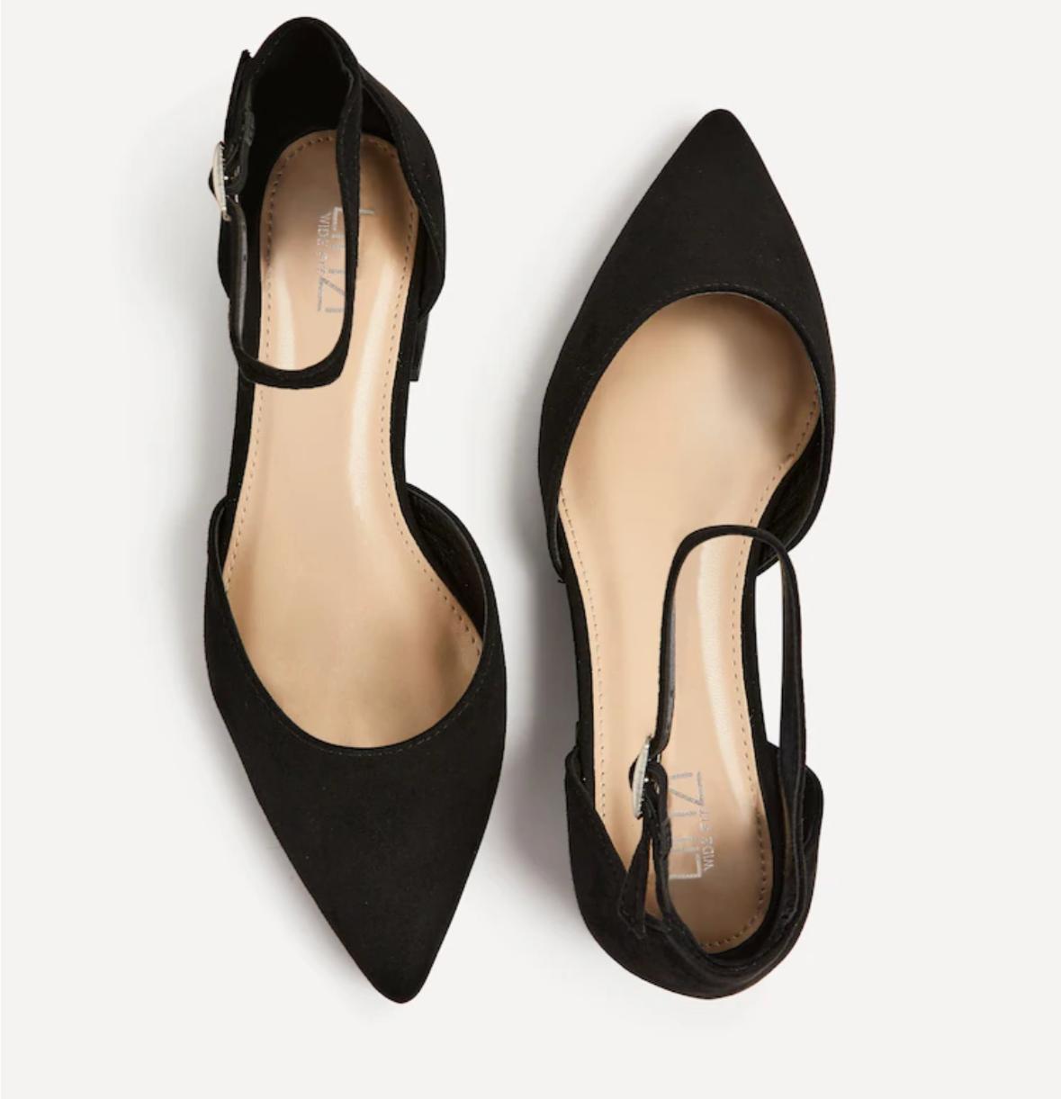 Black Suede Pointed Toe Flats