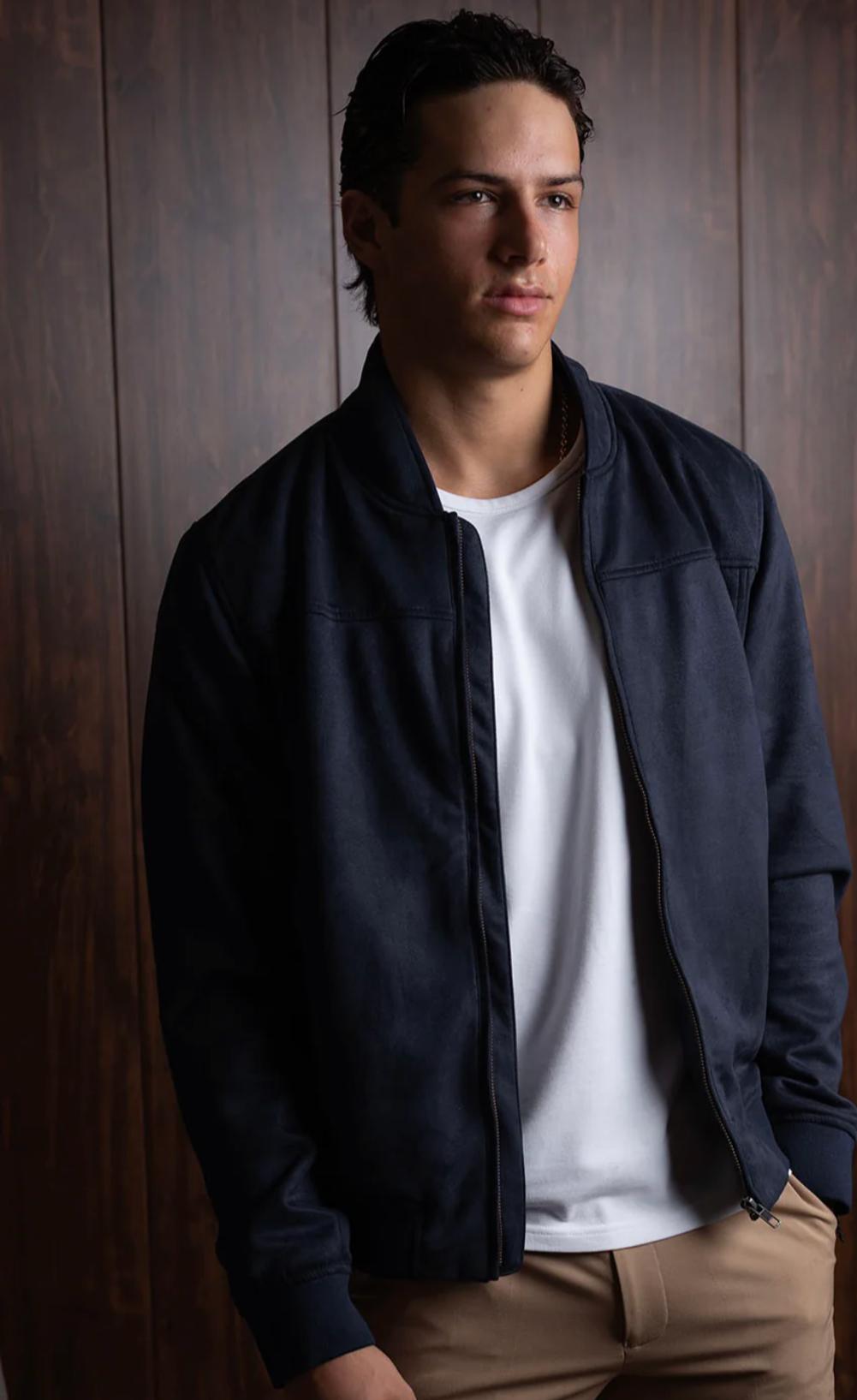 Men's Navy Bomber Jacket