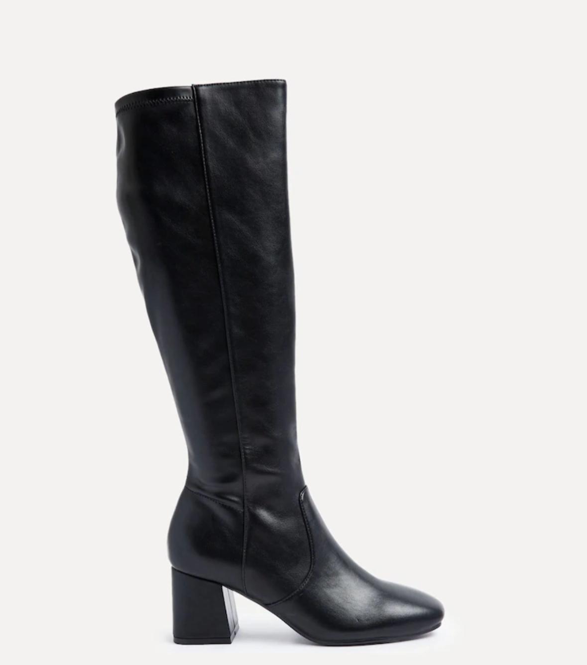 Black Knee-High Leather Boots