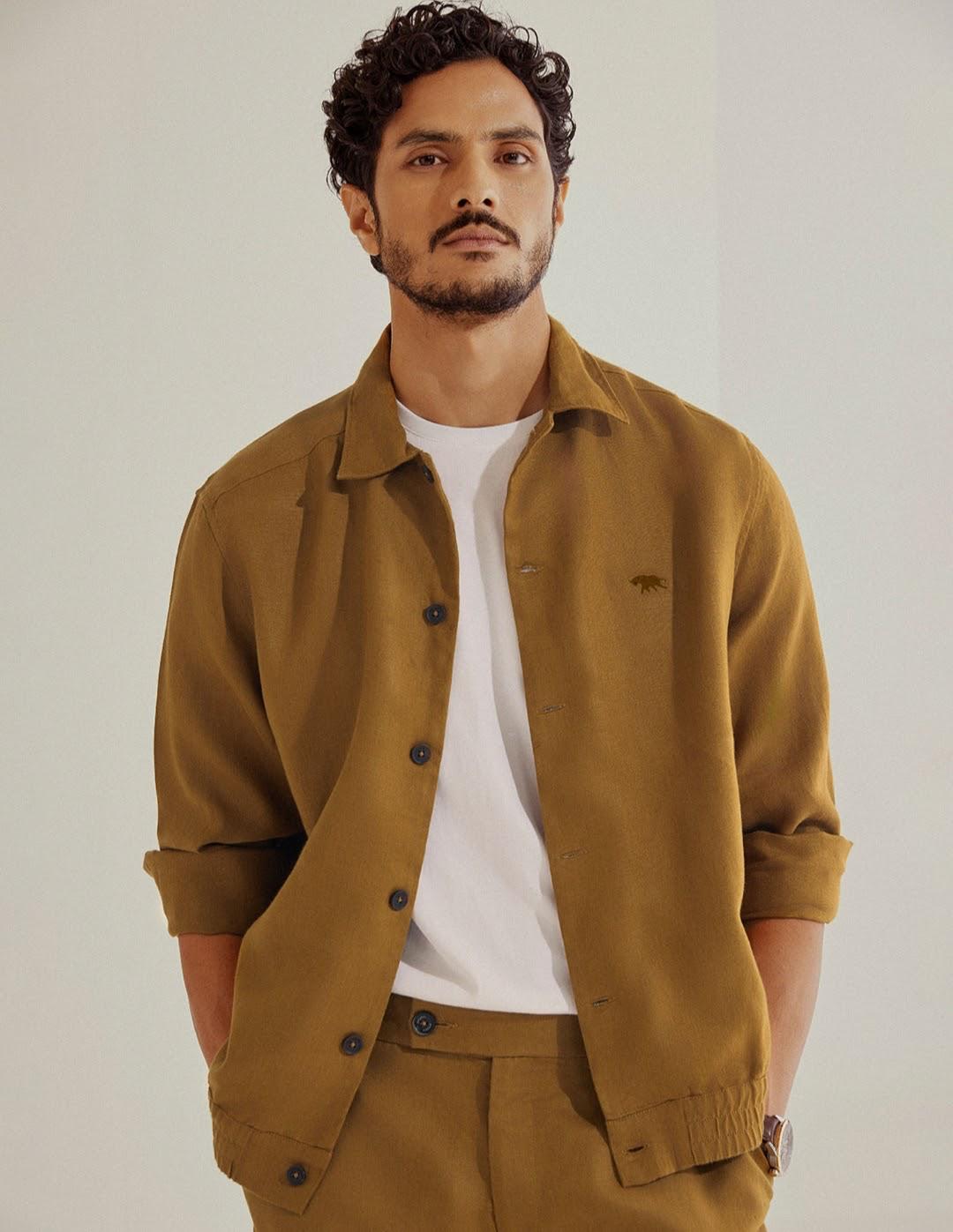 Men’s Casual Khaki Outfit Set